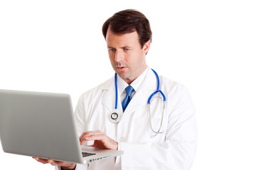 Doctor with Laptop Computer - Medical Healthcare