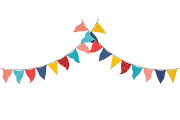 Obraz premium party garland hanging isolated icon
