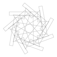 Geometry minimalistic artwork poster with simple shape and figure