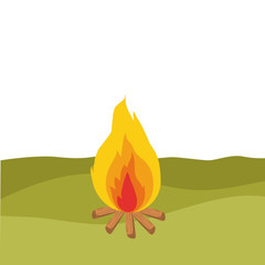 fire flame isolated icon