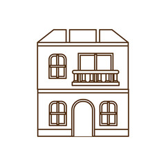 house with front view isolated icon