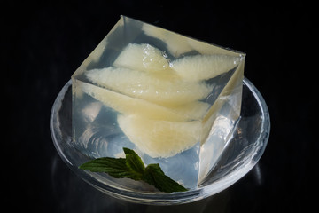 きれいなフルーツゼリー　Colorful sweet delicious fruit jelly