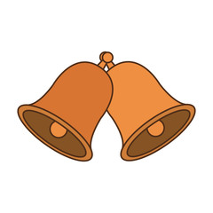 cute bell isolated icon