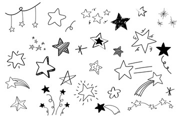 Hand drawn stars collection © Rawpixel.com