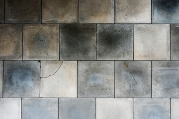Gray tiled wall