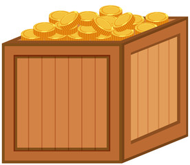 A box of gold coin