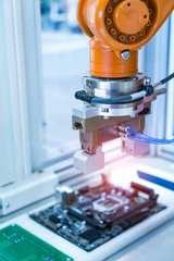 Robotic and Automation system control application on automate robot arm
