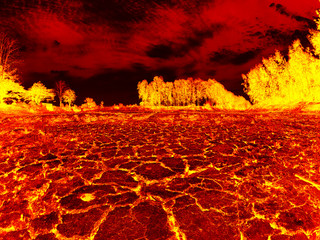 red lava texture background