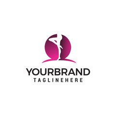 Fototapeta premium foot and care logo design concept template vector