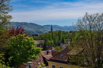 Fototapeta na wymiar Landscape shot Steyr in Upper Austria / Austria.