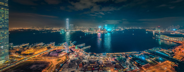 Hong Kong cityscape at night