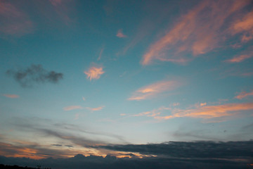 dramatic sky with clouds