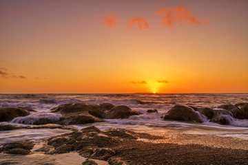 Ocean Sunset Towards Destruction Island