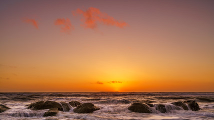 Obraz premium Ocean Sunset Towards Destruction Island