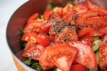 tomato salad with spices