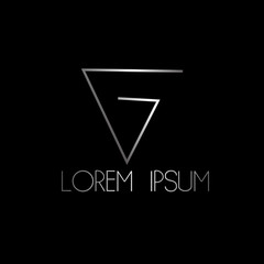 abstract triangle logo icon 