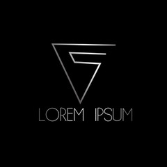 abstract triangle logo icon