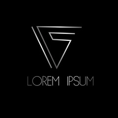 abstract triangle logo icon