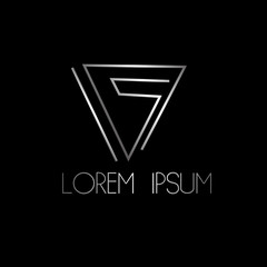 abstract triangle logo icon