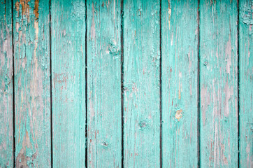 blue painted wooden wall, texture