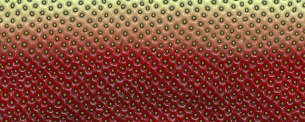 Half ripe strawberry skin texture background