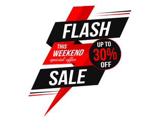 Flash Sale 30% offer, special weekend offer, 