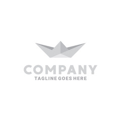 Paper Boat Logos With Unique Shapes