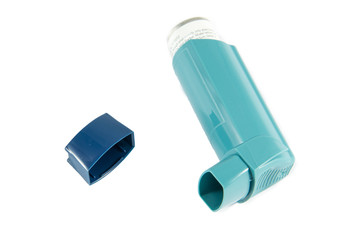 Asthma Inhaler Isolated on white background