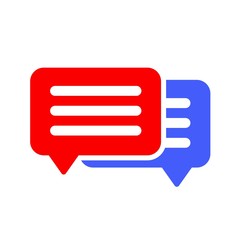 Speech bubble, chat icons, speech balloon, chat bubble icon for apps and websites