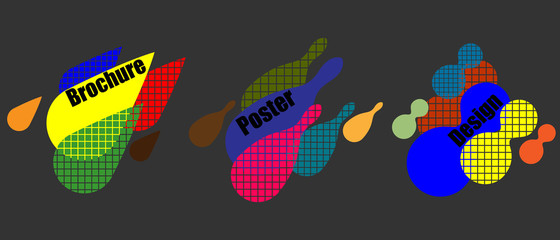 A set of modern abstract Cover Design . Cover Design template for the decoration presentation, brochure, catalog, poster, book, magazine etc.