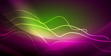 Neon lines shiny glowing background