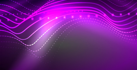 Neon lines shiny glowing background