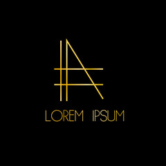 A initial letter logo icon