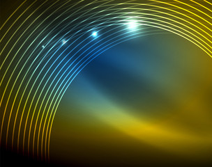 Shiny circles glowing abstract background