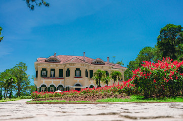 LAM DONG, VIETNAM - APRIL 17: Da Lat King Palace On April 17,2019 in Lam Dong, Vietnam. The old palace that opened for tourists to visit.