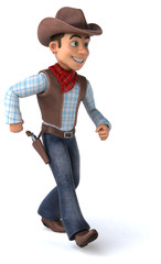 Fun Cowboy - 3D Illustration