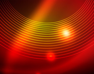 Shiny circles glowing abstract background