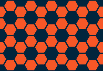 The model on a football subject. Seamless background. The vector model with black and red elements.