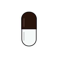 Medicine pills flat icon