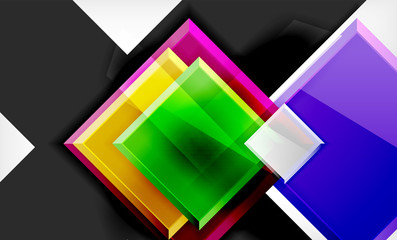 Color squares futuristic abstract background