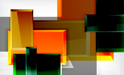 Color squares futuristic abstract background