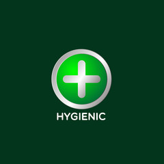 Obraz premium antiseptic logo icon