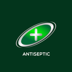 Obraz premium antiseptic logo icon