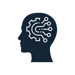 digital human head, brain, technology, head, memory, creative technology mind, artificial intelligence icon
