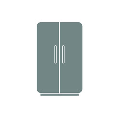 Two-chambered refrigerator outline icon. linear style sign for mobile concept and web design. Fridge with two doors simple line vector icon. Symbol, logo illustration. 