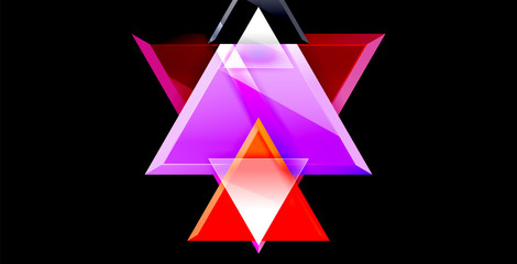 Triangle abstract background