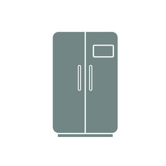 Two-chambered refrigerator outline icon