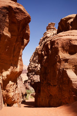 Wadi Rum Jordan Desert Canyon Rock