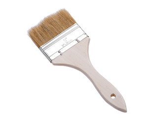 Flat Chip Painting Brush isolated on white background.