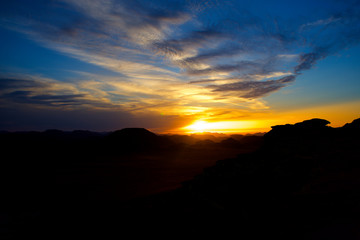 Wadi Rum Jordan Desert Evening
